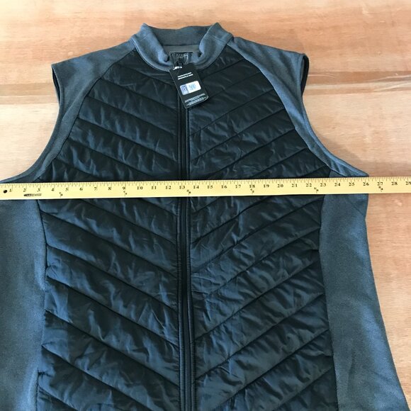 PGA Tour Puffer Vest Jacket Men XXL Black Full Zip Water Resistant Zip Pocket - Picture 7 of 11